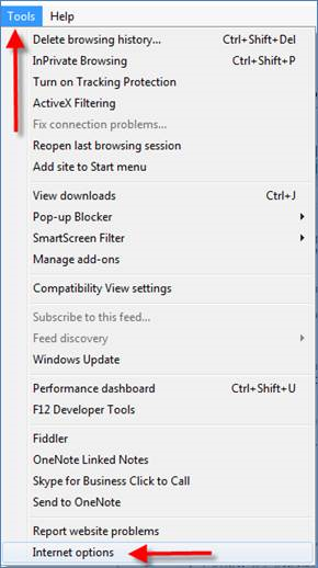 screenshot shoiwing Internet Tools